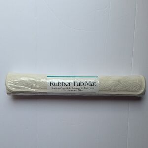 Comfort Bay Cream Rubber Tub Mat